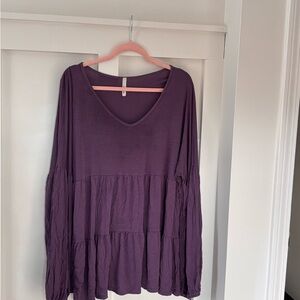 Celeste Deep Purple Tunic Top